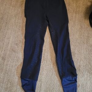Black Riding Breeches with Grip Patches